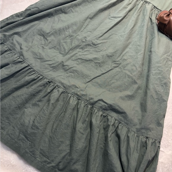 Green tiered midi dress - Picture 5 of 5